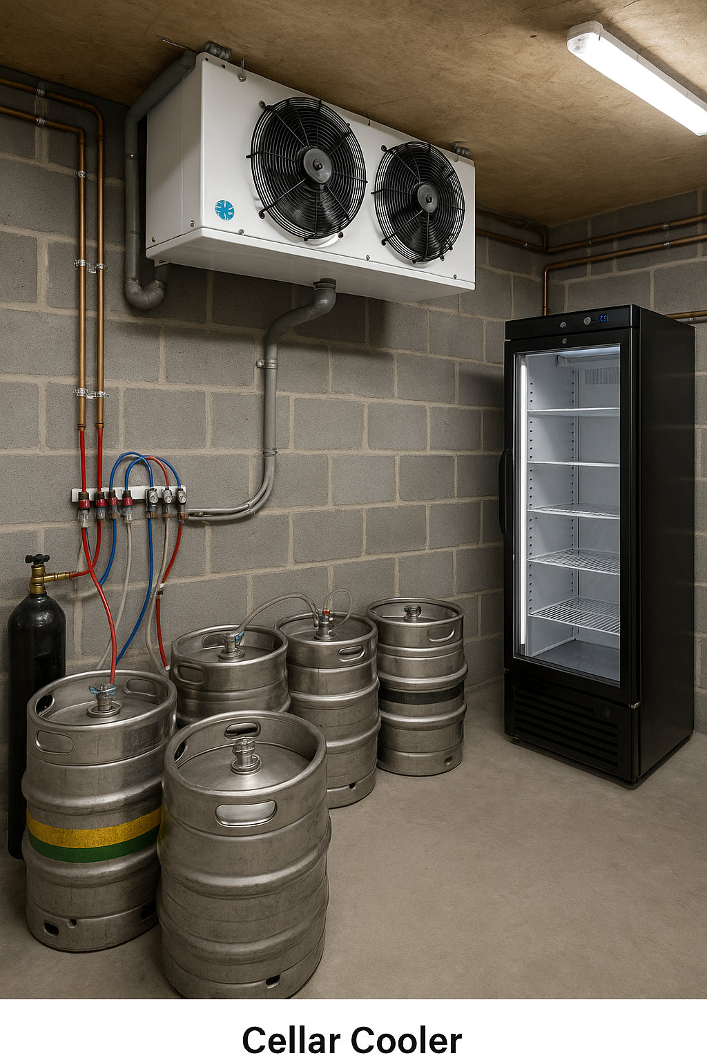 Cellar and beer cooling